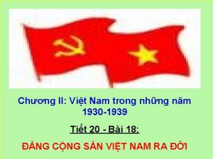 Chng II Vit Nam trong nhng nm 1930