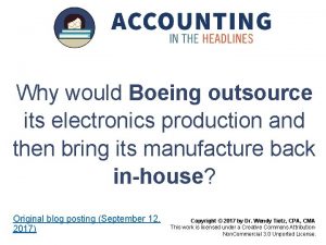 Why would Boeing outsource its electronics production and