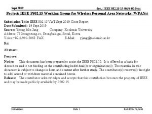 Sept 2019 doc IEEE 802 15 19 0454