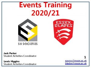 Events Training 202021 Picture Jack Parker Student Activities