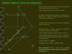 Otoen obecn roviny do pdorysny n 2 a