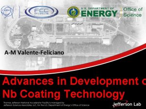 AM ValenteFeliciano Advances in Development o Nb Coating