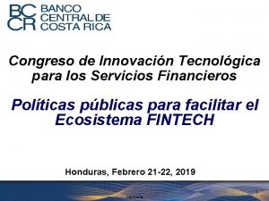 Congreso de Innovacin Tecnolgica para los Servicios Financieros