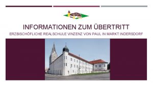 INFORMATIONEN ZUM BERTRITT ERZBISCHFLICHE REALSCHULE VINZENZ VON PAUL