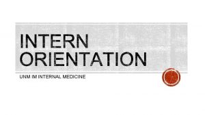 Unm internal medicine residency