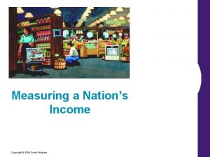 Measuring a Nations Income Copyright 2004 SouthWestern Measuring