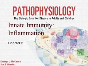 Innate Immunity Inflammation Chapter 6 1 Immunity o