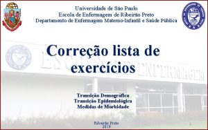 Universidade de So Paulo Escola de Enfermagem de