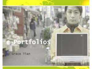 E-portfolio background