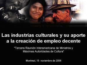 Las industrias culturales y su aporte a la