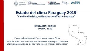 Estado del clima Paraguay 2019 Cambio climtico evidencias