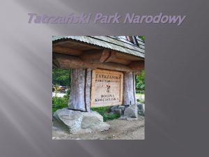 Tatrzaski Park Narodowy TATRY Tatry polskie Powierzchnia ok