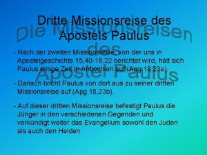 Dritte missionsreise paulus