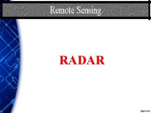 RADAR PENGERTIAN Radar yang dalam bahasa Inggris merupakan