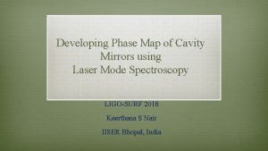 Developing Phase Map of Cavity Mirrors using Laser