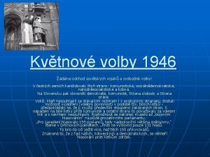 Kvtnov volby 1946 dme odchod sovtskch vojk a