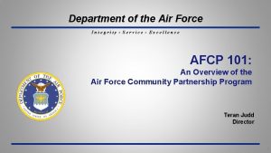 Department of the Air Force Integrity Service Excellence