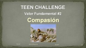 TEEN CHALLENGE Valor Fundamental 2 Compasin T 101