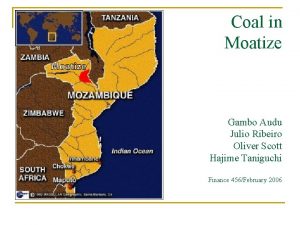 Coal in Moatize Gambo Audu Julio Ribeiro Oliver