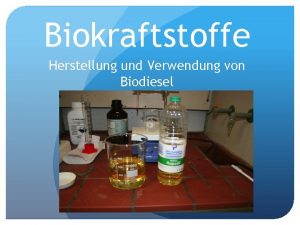 Herstellung von biodiesel reaktionsgleichung
