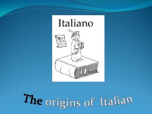 Ancient italian language