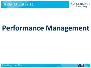 IHRM Chapter 11 International Human Resource Management Managing