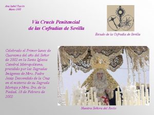 Ana Isabel Tascn Marzo 2003 Va Crucis Penitencial