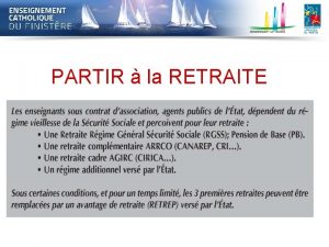 PARTIR la RETRAITE RETRAITE SECURITE SOCIALE La retraite