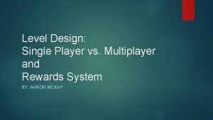 Multiplayer level design