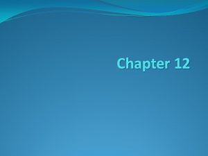 Chapter 12 Global Issues Climate Change Global Warming