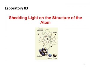 Laboratory 03 Shedding Light on the Structure of