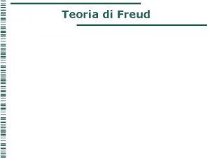 Teoria di Freud Il pensiero freudiano Lopera di