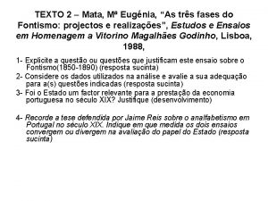 TEXTO 2 Mata M Eugnia As trs fases