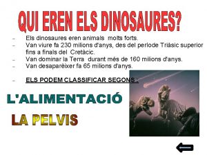 Els dinosaures eren animals molts forts Van viure