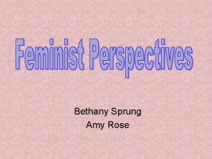 Bethany Sprung Amy Rose From Science to Technology