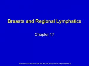 Breasts and Regional Lymphatics Chapter 17 Elsevier items