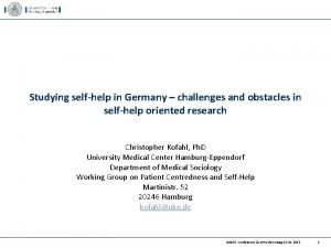 Studying selfhelp in Germany challenges and obstacles in