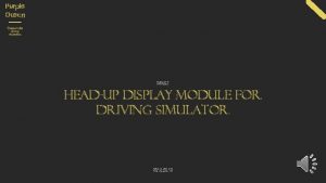 Purple Ocean Open source Driving Simulation KMU HeadUp