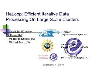 Ha Loop Efficient Iterative Data Processing On Large