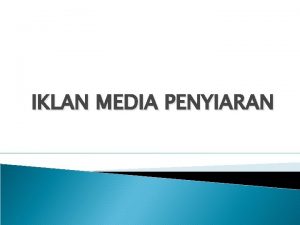 Iklan media penyiaran
