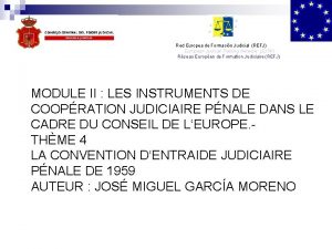 Red Europea de Formacin Judicial REFJ European Judicial