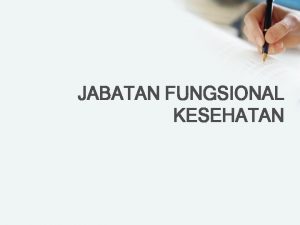 30 jabatan fungsional kesehatan