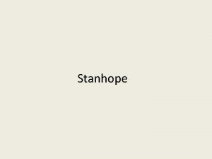 Stanhope R C Sherriff represents Stanhope as a