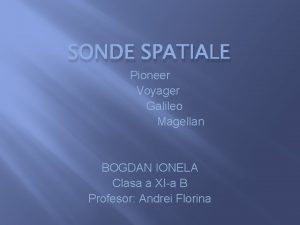 Sonda magellan Sonda magellan