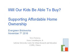 Will Our Kids Be Able To Buy Supporting