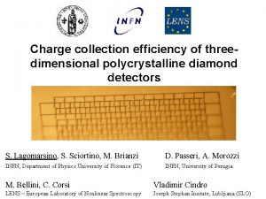 Charge collection efficiency of threedimensional polycrystalline diamond detectors