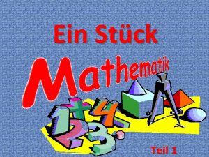 Ein Stck Teil 1 Teil 1 Algebra Zahlen