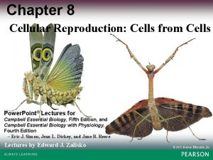 Chapter 8 Cellular Reproduction Cells from Cells Power