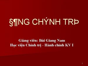 NG CHNH TR Ging vin Bi Giang Nam