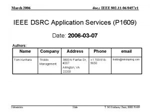 March 2006 doc IEEE 802 11 060457 r